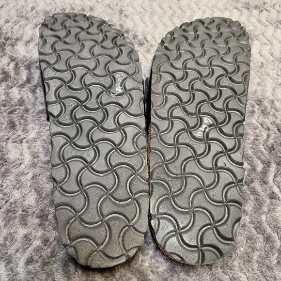 Birkenstock Madrid Sandals Womens Size 8? 39 Black Patent Comfort Slide Shoes - Picture 7 of 7